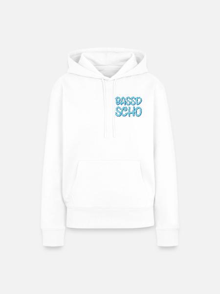 Bassd scho - Frauen Premium Bio Hoodie - Weiß