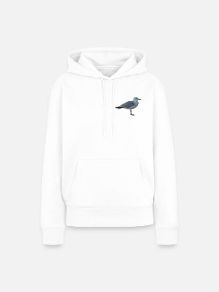 Möwe - Frauen Premium Bio Hoodie - Weiß
