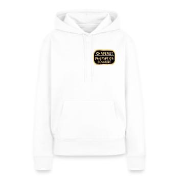 Chapeau Permis de Conduire - Sweat à capuche Premium bio Femme - blanc - Devant - Julia (174cm)