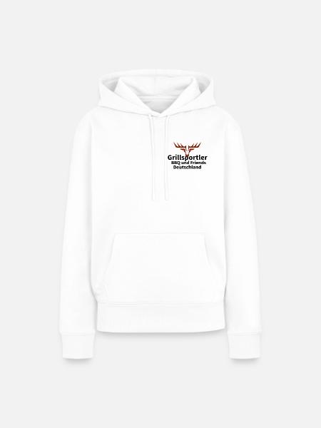 BBQ & Friends - Frauen Premium Bio Hoodie - Weiß