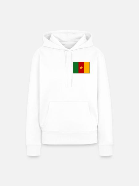 Kamerun Flagge - Frauen Premium Bio Hoodie - Weiß