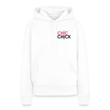 ChicChick - Frauen Premium Bio Hoodie - Weiß - Vorne - Julia (174cm)