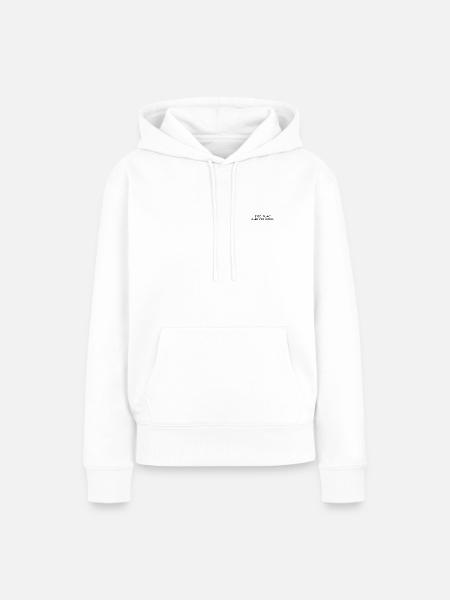 Disziplin vor Motivation - Frauen Premium Bio Hoodie - Weiß