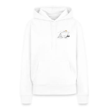 Cairn - Sweat à capuche Premium bio Femme - blanc - Devant - Julia (174cm)