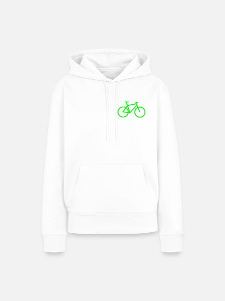 Lush Lime Ride - Frauen Premium Bio Hoodie - Weiß