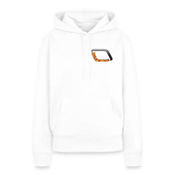 LeafTot7 - Sweat à capuche Premium bio Femme - blanc - Devant - Julia (174cm)