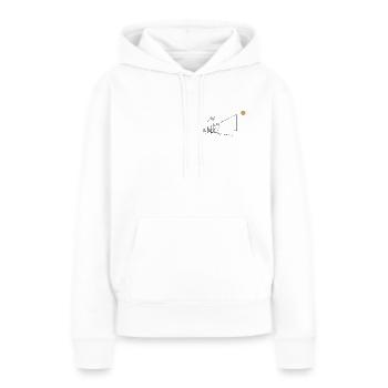 Pêche sur le lac - Sweat à capuche Premium bio Femme - blanc - Devant - Julia (174cm)