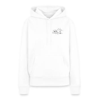 Bottes de randonnée Montagnes Edelweiss - Sweat à capuche Premium bio Femme - blanc - Devant - Julia (174cm)