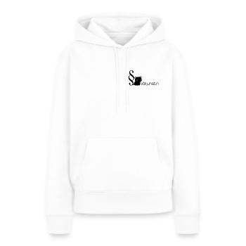Jura Katze Volljuristin - Frauen Premium Bio Hoodie - Weiß - Vorne - Julia (174cm)