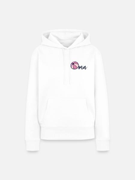 Wasserball Oma - Frauen Premium Bio Hoodie - Weiß