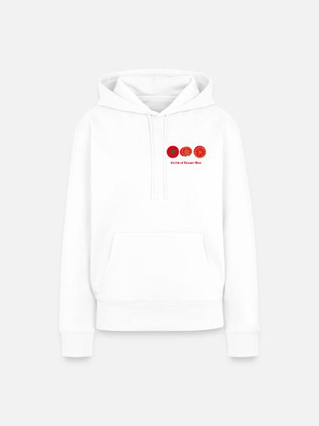 Certified Tomato Mom - Frauen Premium Bio Hoodie - Weiß