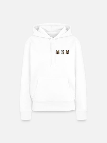 Schäferhund - Frauen Premium Bio Hoodie - Weiß