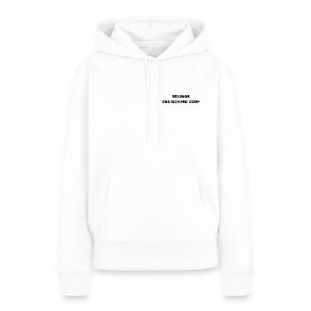 Reilings. de mon village. - Sweat à capuche Premium bio Femme - blanc - Devant - Julia (174cm)