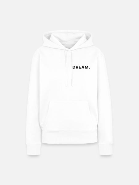 Träume groß – Großer Traum – Visionär - Frauen Premium Bio Hoodie - Weiß