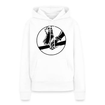 Sports Barres parallèles Athlétisme Gymnastique - Sweat à capuche Premium bio Femme - blanc - Devant - Julia (174cm)