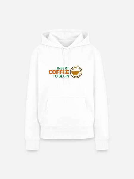 Arbeitsmotivation - Frauen Premium Bio Hoodie - Weiß