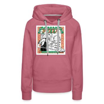 Star Trek Picard Rikers Pizza - Frauen Premium Bio Hoodie - Malve - Vorne - Isabella (175cm)