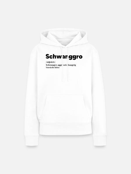 Schwangerschaft Schwanger Mutter Statement Eltern - Frauen Premium Bio Hoodie - Weiß