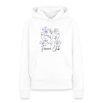 Femme Club - Women's Day - March 8 - Women’s Premium Organic Hoodie - white - Front - Julia (174cm)