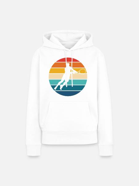 Tennis - Frauen Premium Bio Hoodie - Weiß