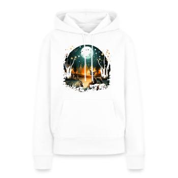 The Moonlit Fiesta - Women’s Premium Organic Hoodie - white - Front - Julia (174cm)