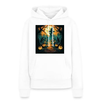 The Enchanted Trail - Women’s Premium Organic Hoodie - white - Front - Julia (174cm)