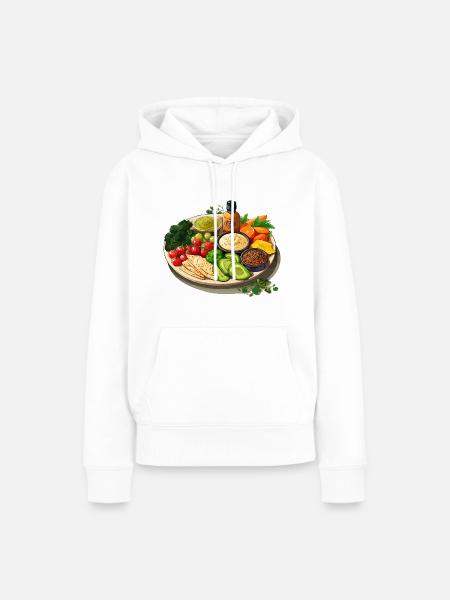 Lebendige Platte - Frauen Premium Bio Hoodie - Weiß