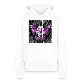 Steampunk Retro Style Greifvogel - Frauen Premium Bio Hoodie - Weiß - Vorne - Julia (174cm)