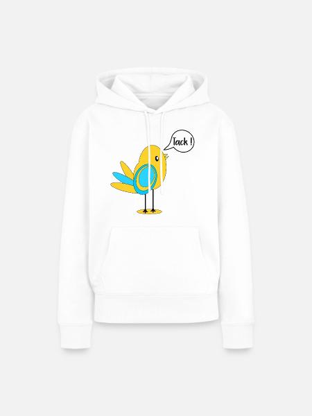 SCHWEDISCH DANKE SCHWEDEN - Frauen Premium Bio Hoodie - Weiß