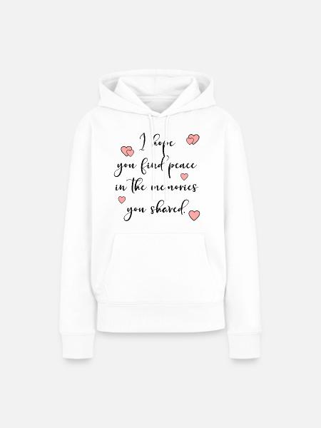 Trauer, Trauer - Frauen Premium Bio Hoodie - Weiß