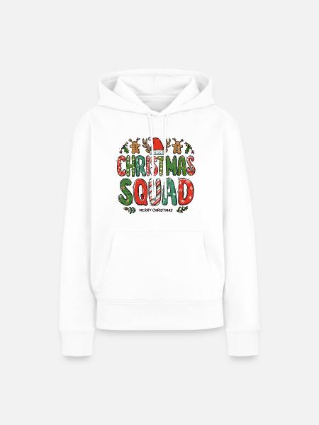 Weihnachts Squad - Frauen Premium Bio Hoodie - Weiß