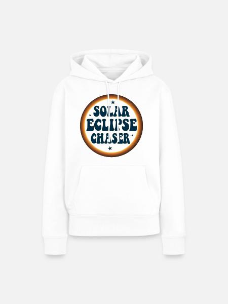 Solar eclipse chaser - Frauen Premium Bio Hoodie - Weiß