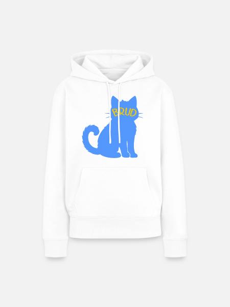 Katzenliebende Braut 2027 - Frauen Premium Bio Hoodie - Weiß