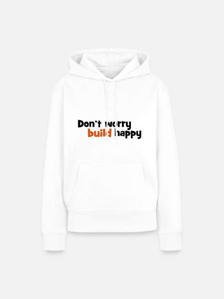 Hausbau - Frauen Premium Bio Hoodie - Weiß