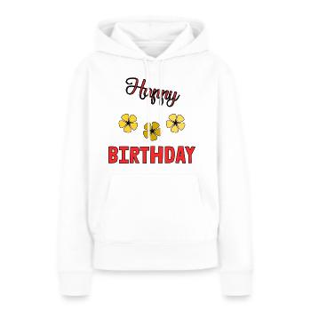 ALLES GUTE ZUM GEBURTSTAG!. ALLES GUTE ZUM GEBURTSTAG!. JAHRESTAG. - Frauen Premium Bio Hoodie - Weiß - Vorne - Julia (174cm)