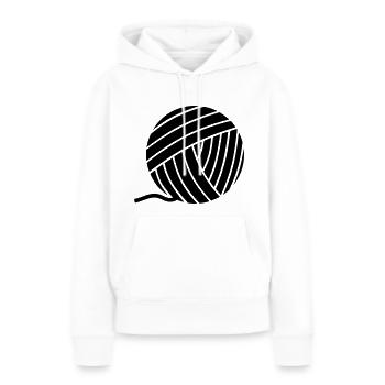 Fil - Sweat à capuche Premium bio Femme - blanc - Devant - Julia (174cm)