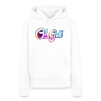 Oh mein Gott - Frauen Premium Bio Hoodie - Weiß - Vorne - Julia (174cm)