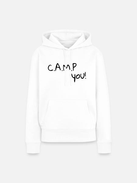 Camp You - Frauen Premium Bio Hoodie - Weiß