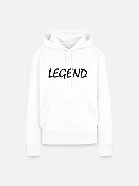 Legend - Frauen Premium Bio Hoodie - Weiß