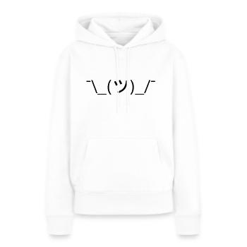 Quel que soit émoticônes japonais - Sweat à capuche Premium bio Femme - blanc - Devant - Julia (174cm)