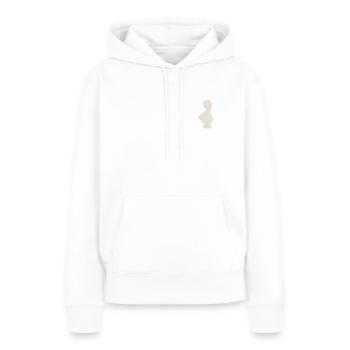 Skulptur Kunst Logo - Frauen Premium Bio Hoodie - Weiß - Vorne - Julia (174cm)