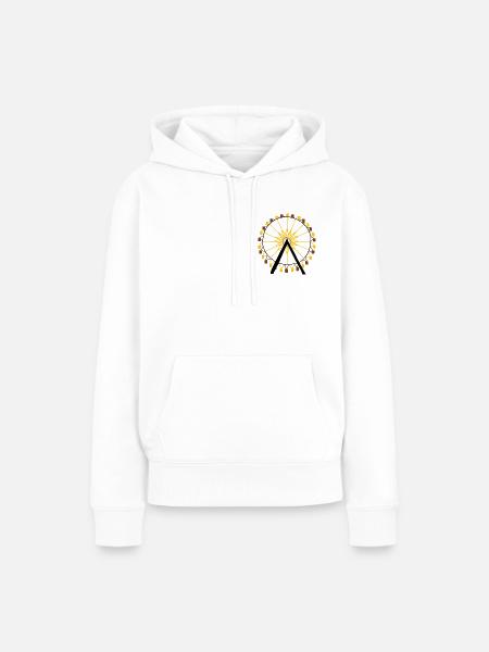 Riesenrad - Frauen Premium Bio Hoodie - Weiß