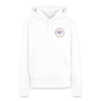 Flat SIX Icon - Frauen Premium Bio Hoodie - Weiß - Vorne - Julia (174cm)