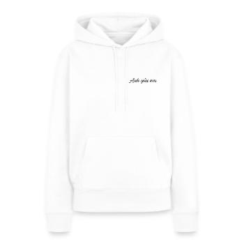 Ich liebe dich auf Vietnamesisch - Anh yeu em - Frauen Premium Bio Hoodie - Weiß - Vorne - Julia (174cm)