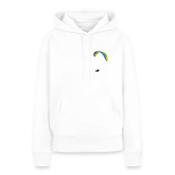 Paraglider pod - Frauen Premium Bio Hoodie - Weiß - Vorne - Julia (174cm)