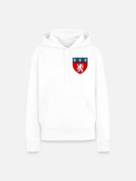 Heraldisches Wappen von Lyon - Frauen Premium Bio Hoodie - Weiß