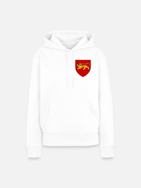 Heraldisches Wappen von Aquitanien - Frauen Premium Bio Hoodie - Weiß