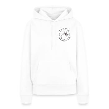 Echte Hilfe - Frauen Premium Bio Hoodie - Weiß - Vorne - Julia (174cm)