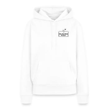 Étiquette nominative dr. Carolina Reaper - Sweat à capuche Premium bio Femme - blanc - Devant - Julia (174cm)