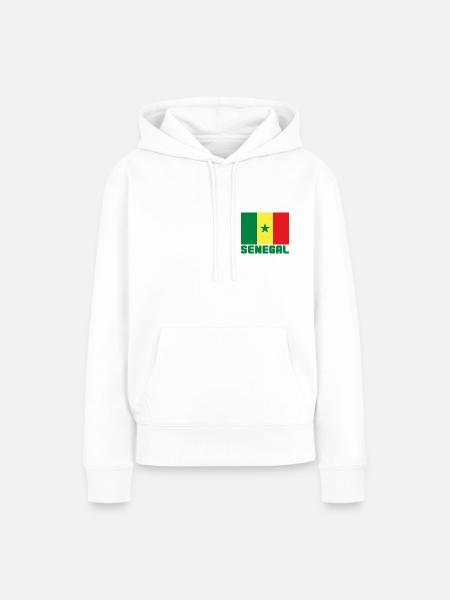 Senegal - Frauen Premium Bio Hoodie - Weiß